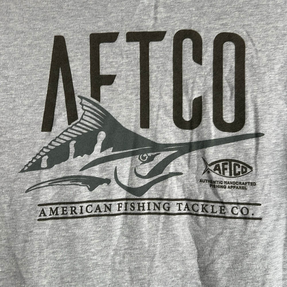 Aftco Long Sleeve Gray lightweight T Shirt Size Medium - Picture 5 of 5